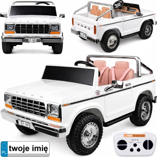 Elektroauto für Kinder Ford Bronco Pickup, Zweisitzer – Klassisch