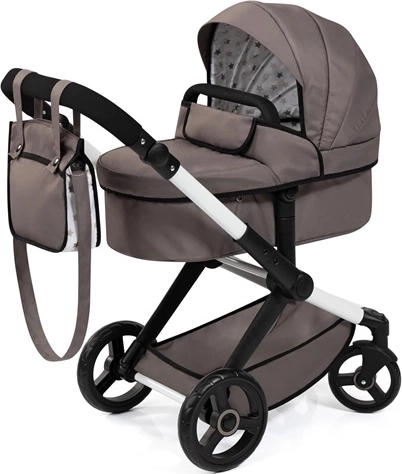 Bayer Kombi-Puppenwagen Xeo 2-in-1 grau