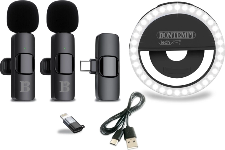 Mini LED-Ringlicht mit drei Helligkeitsstufen