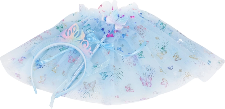 Zauberhafter blauer Stil mit Schmetterling