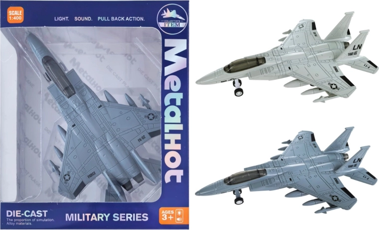 Metallmodell des Kampfflugzeugs F-15 Eagle 1:400