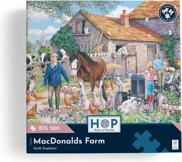 500 große Teile für entspanntes Puzzeln