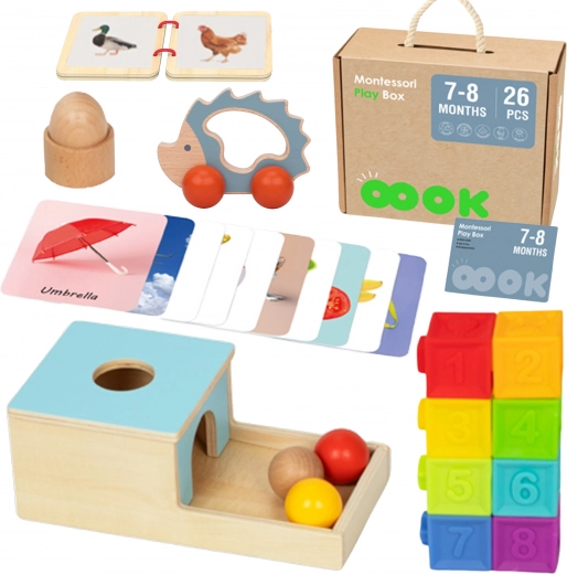 Montessori-Box XXL Tooky Toy für Kinder 7-8 Monate