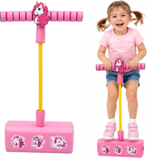 Woopie Schaumstoff-Pogo-Hüpfer für Kinder – Einhorn