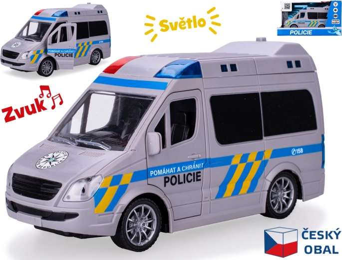 Polizeiauto CZ 1:20 mit Lichtern und Geräuschen