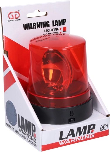 Rote Rundumleuchte mit Licht- und Soundeffekten, 10 cm