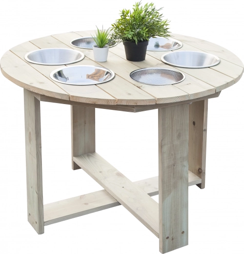 Garten-Lernspieltisch 6-in-1 CLASSIC WORLD für sensorisches Spielen mit Sand, Wasser und Kieseln