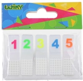 Haftnotizblock mit Zahlenstreifen – Zahlen, 5×20