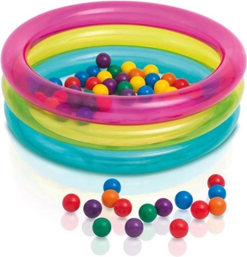 Aufblasbarer Laufstall mit Bällen 86 × 25 cm INTEX