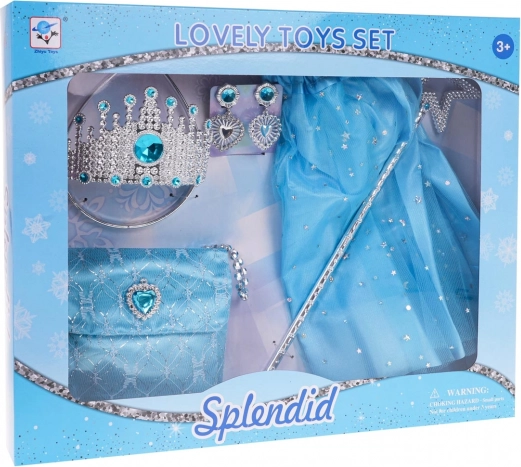 Set für die kleine Prinzessin mit Kleid und Accessoires