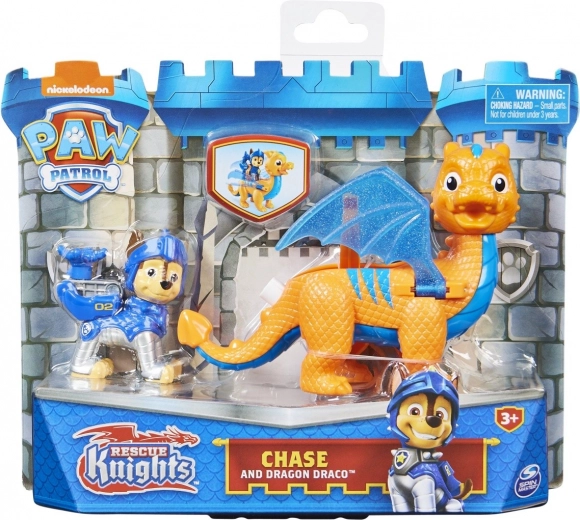 Paw Patrol Mutige Ritter – Welpenfigur und Drache (Sortiment)