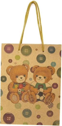 Geschenktüte mit Bärenmotiv 15 × 6 × 20 cm