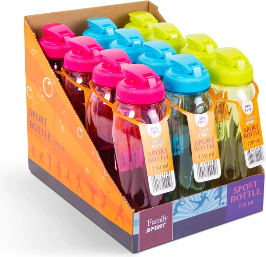 750 ml Fassungsvermögen für einen aktiven Tag