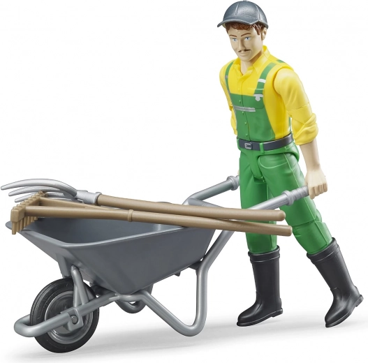 Bruder BWORLD Landwirt mit Zubehör