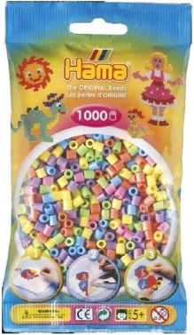 Bügelperlen Hama MIDI Pastellfarben 1000 Stück