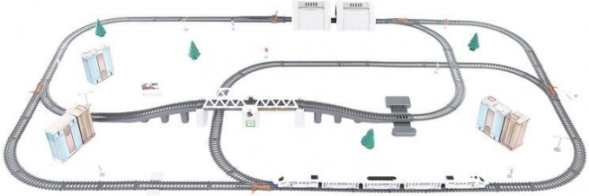 Batteriebetriebene Eisenbahnstrecke - 9 Meter