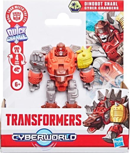 Hasbro Transformers Cyber Changers – Dinobot Snarl, Verwandlung in 4 Schritten