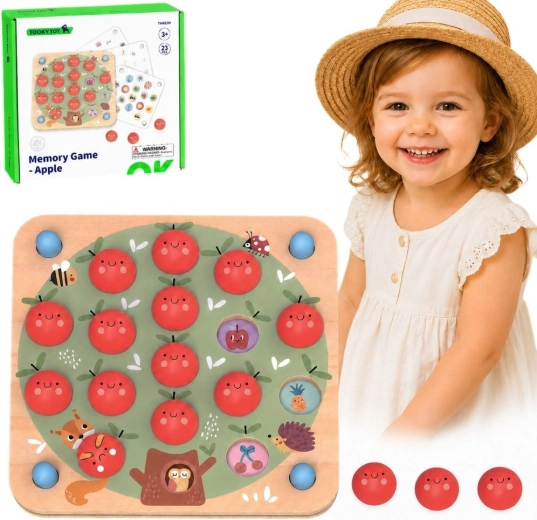 TOOKY TOY Holz-Memo-Spiel Äpfel