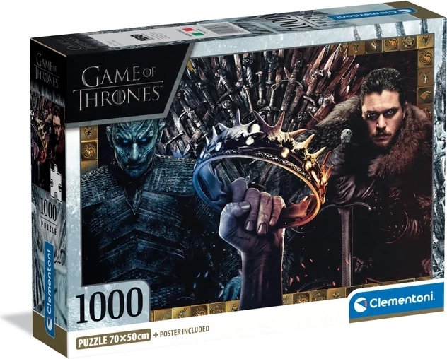 Clementoni Puzzle Game of Thrones – Fantasy-Collage, 1000 Teile