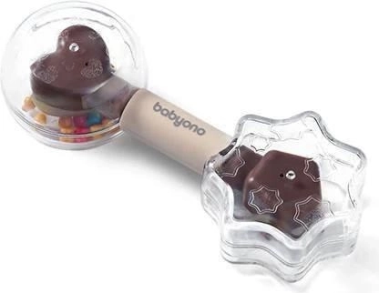 Beiß- und Rasselspielzeug Baby Ono Star beige