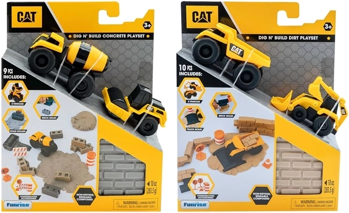 CAT Dig ’N’ Build Bauset mit Modelliermasse (1 Stk., zufällige Auswahl)