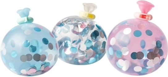 Fertige Quetschballons mit Konfetti