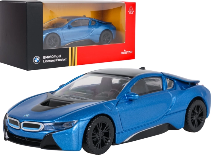 Metallmodell BMW i8 RASTAR im Maßstab 1:43, blau