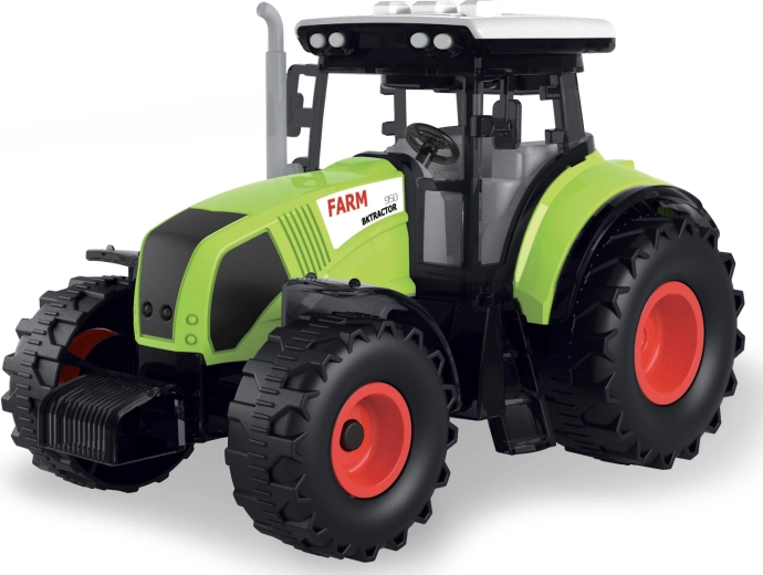 Farm-Service-Traktor mit Lichtern und Geräuschen – grün