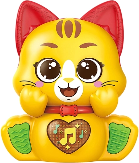 Nachsprechende Katze mit Licht- und Soundeffekten