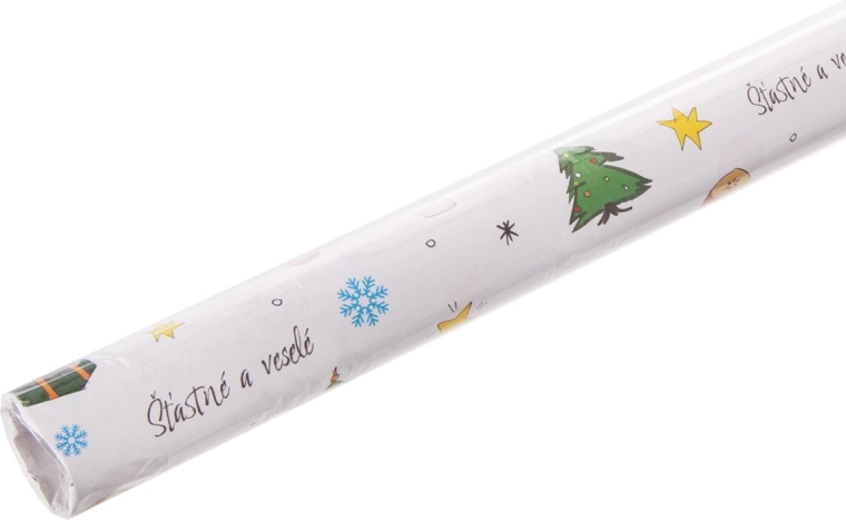 Geschenkpapier auf Rolle „Frohe Weihnachten“ 500 × 70 cm