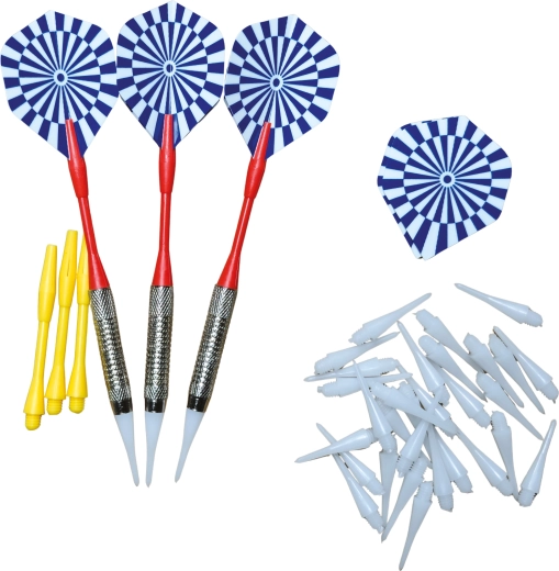 Dartset mit 30 Ersatzspitzen