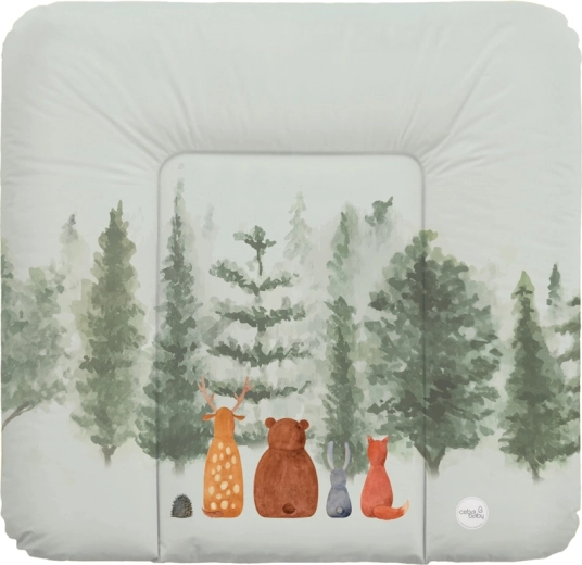 Ceba Baby weiche Wickelauflage für die Kommode 75 × 72 cm Basic Forest Companions