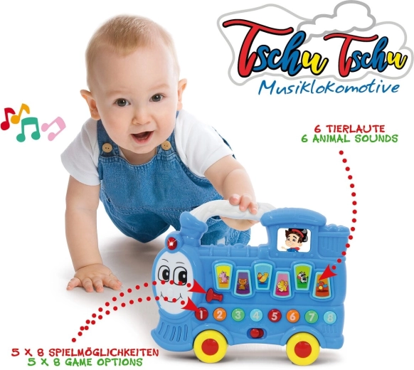 Jamara Musikzug Tschu Tschu blau