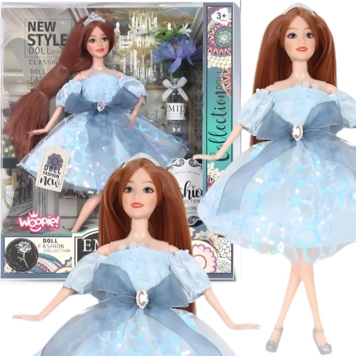Woopie Royal Puppe Emi in himmelblauem Tüllkleid