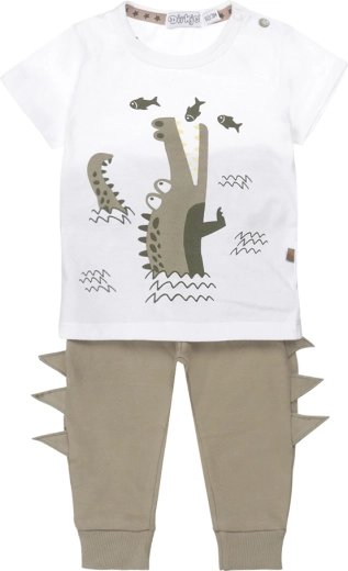 Kinder-Set T-Shirt und Jogginghose DIRKJE, weiß, Gr. 80