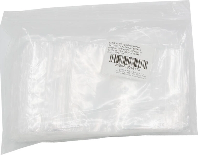 LDPE-Schnellverschlussbeutel 7 × 10 cm, transparent (100 Stk.)