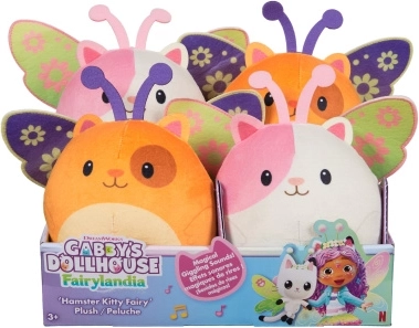 Gabby’s Dollhouse Plüsch-Feenhamster mit Geräuschen 14 cm – 1 Stück