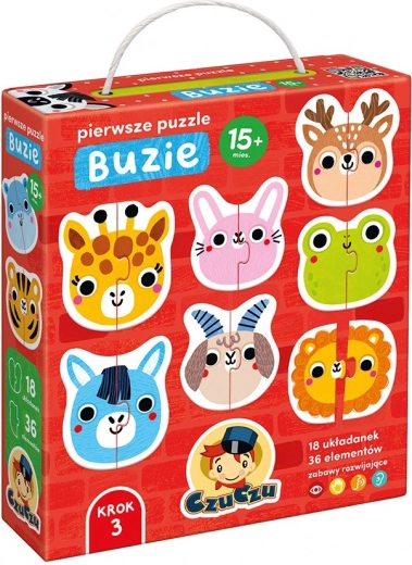 Erstes Puzzle - Tiergesichter