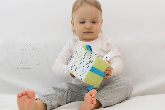 Greifwürfel für Babys MyMoo Busy Cube