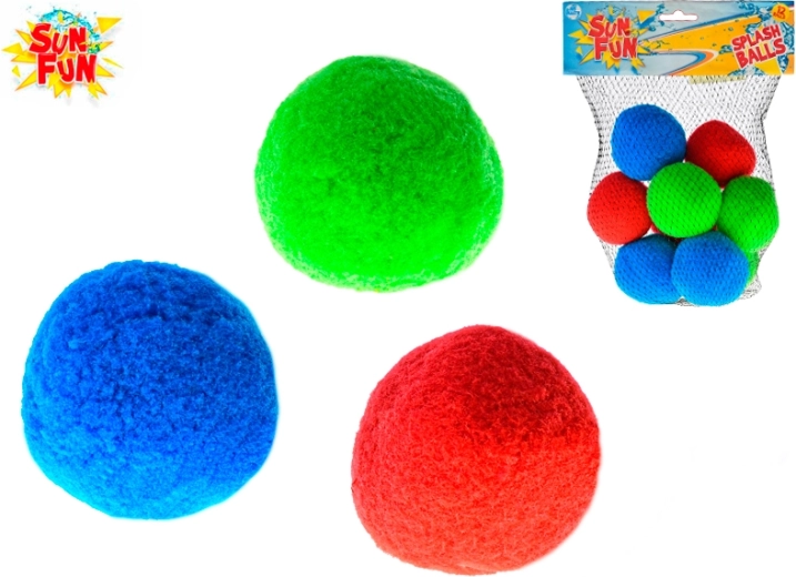 Sun Fun Wasserbälle 5 cm – Set mit 6 Stück im Netz