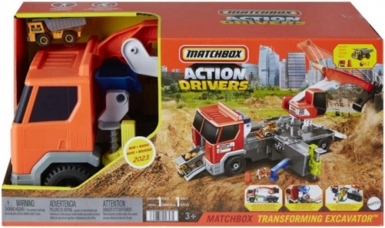 Matchbox Fahrzeugset LKW mit Bagger
