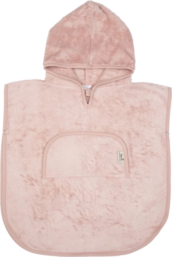 Timboo Bambus-Poncho mit V-Ausschnitt Misty Rose