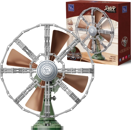 Pantasy Retro Collection Retro-Tischventilator – Bausatz mit beweglichen Rotorblättern
