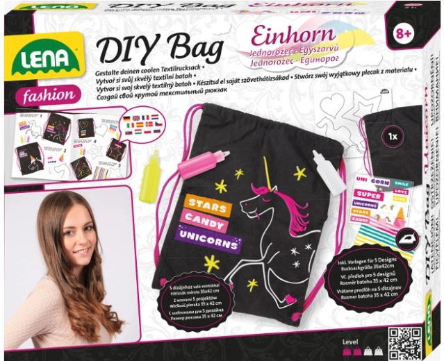 Kreativset zum Gestalten eines Textilrucksacks LENA