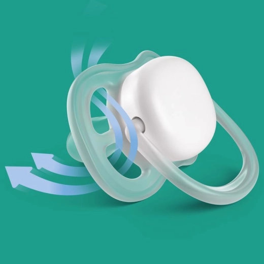 Philips AVENT Schnuller Ultra air neutral 6–18 Monate, blau – 2 Stk.