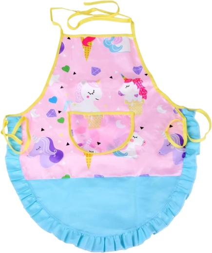 Niedliche Einhorn-Schürze mit praktischer Tasche