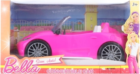 Růžliches Cabrio-Auto für Puppen