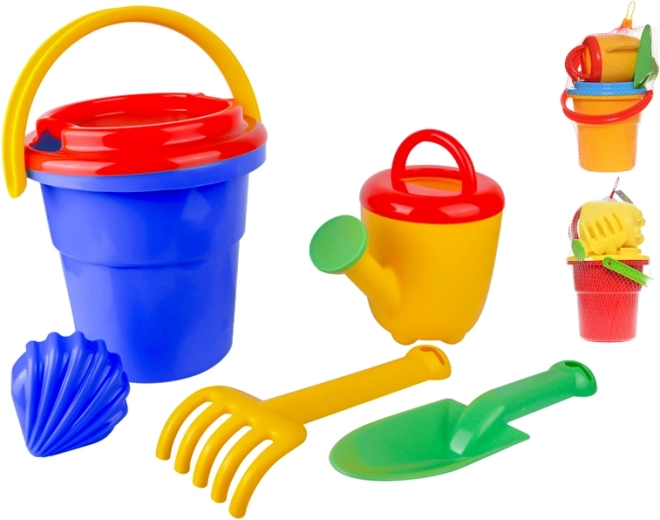 Sandspielset mit Eimer 18 cm, 6 Teile