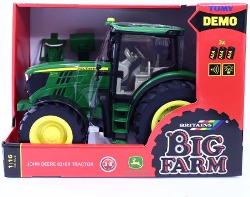 Tomy Britains Big Farm Traktor John Deere 6210R mit Licht und Sound (1:16)