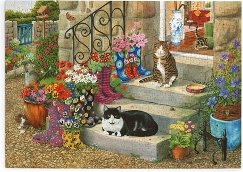 Puzzle Der gestiefelte Kater mit 500 großen Teilen